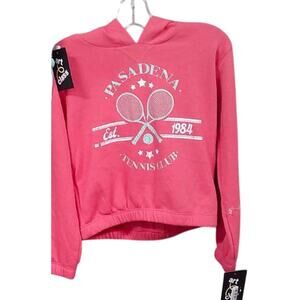 New Art Class Girls Large Pasadena Tennis Club PolyCotton Sweatshirt Hoodie